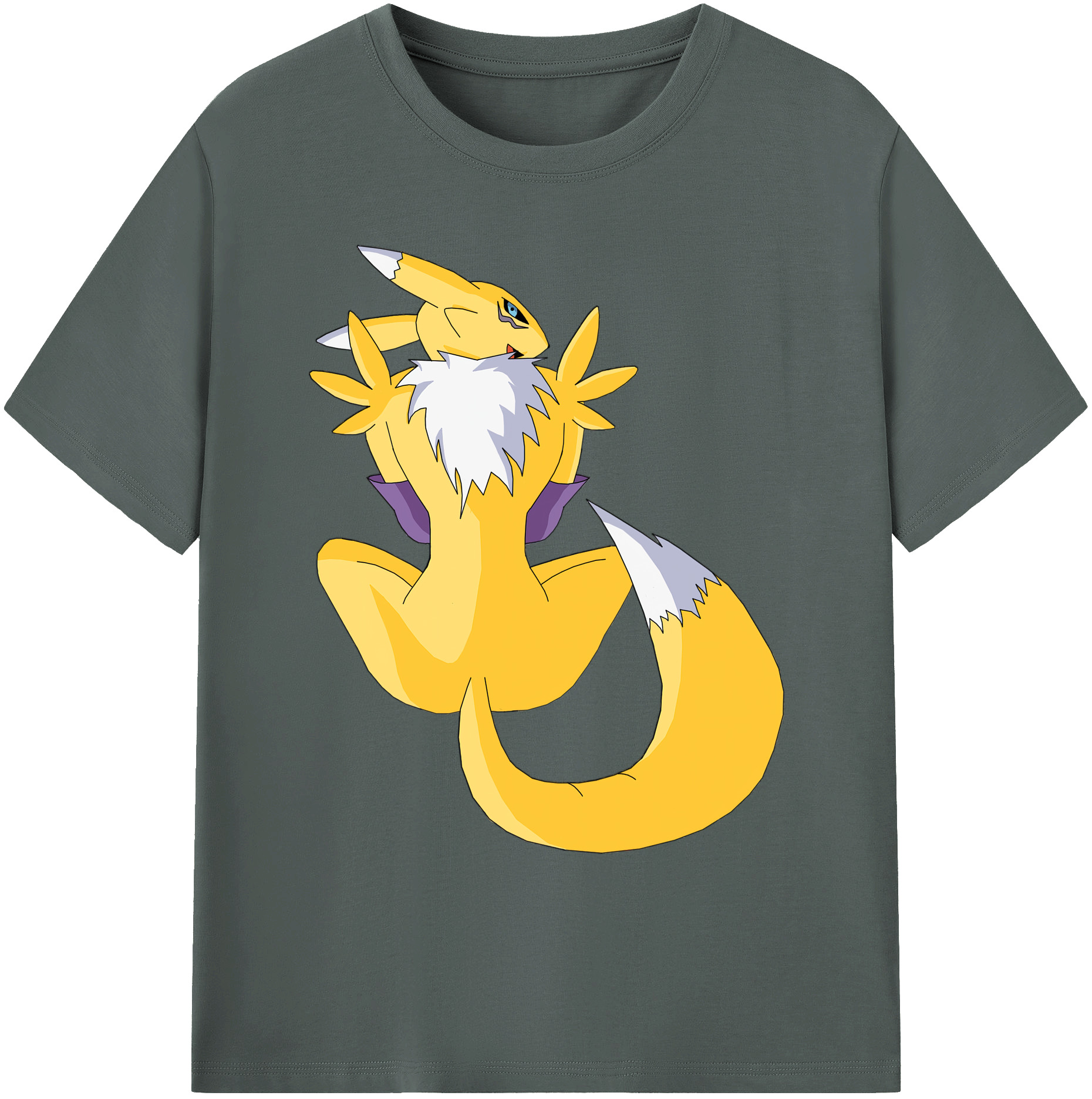 （画像用） Digimon デジタルモンスター/デジモン 綿100％ メンズ半袖Tシャツ｜肌触りやわらか＆通気性